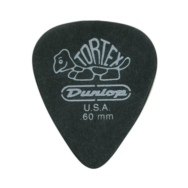 Púa de guitarra Dunlop 488R.60 Tortex® Pitch Black 0.60 mm 72/bolsa
