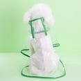 thumbnail image 1 of Chubasquero transparente impermeable para perros de primavera y verano, impermeable para perros pequeños, ropa para mascotas, 1 of 6