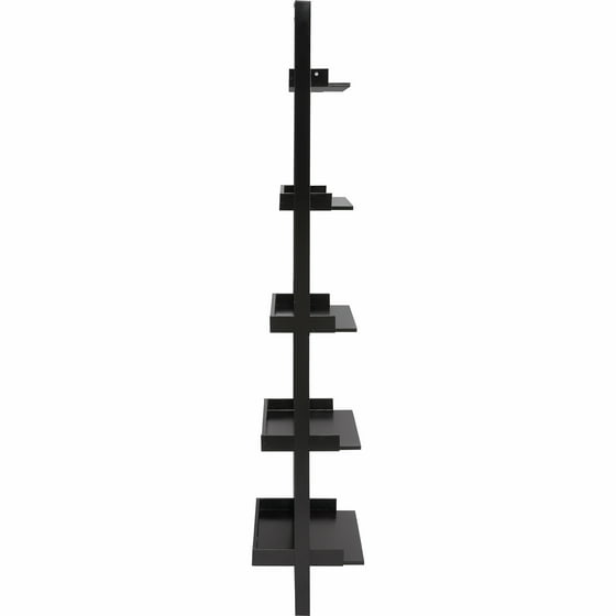 Mainstays 70 5 Shelf Leaning Ladder Bookcase Espresso Com