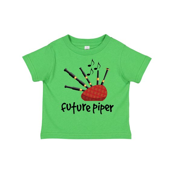 Inktastic Bagpiper Kids Future Piper Boys or Girls Toddler T-Shirt