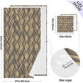 thumbnail image 3 of GZHJMY 3D Print Wicker Brown Bath Towels Set - 1 Bath Towel 1 Washcloth Extra Absorbent 100% Cotton Towels, Super Soft Bathroom Towels for Home, Hotel Travel, 3 of 7