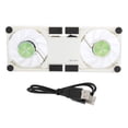 thumbnail image 2 of USB Cooling Pad, Laptop Cooling Stand with Dual Fans and LED Blue Light, Simple Design, Safe Power Supply, Wide Application, Anti Skid Mount, Foldable Radiator Cooler, 2 of 7