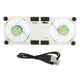 thumbnail image 1 of Almohadilla de enfriamiento para computadora portátil, enfriador de radiador plegable USB, soporte ligero portátil con soporte antideslizante (blanco), 1 of 8