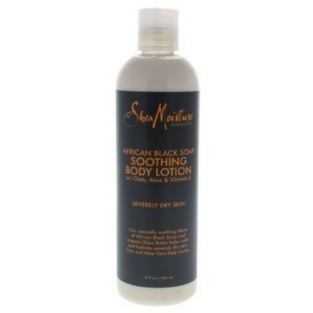 Shea Moisture African Black Soap, Soothing Body Lotion 13 oz (Pack of 2)