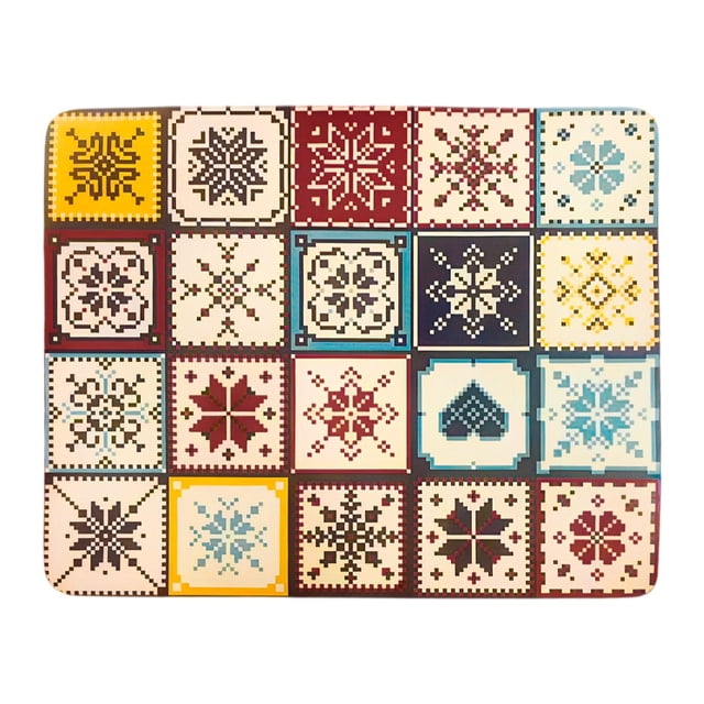 Almohadilla de drenaje de estadía de secado para platos para mostrador de cocina, versátil fácil de limpiar, sin deslizamiento para el mostrador de Amarillo y rojo