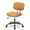 Brown, variant on ZUNMOS Indoor Home Office Chair Low Back Height Adjustment Task Desk Chair, White