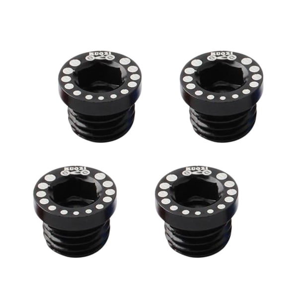 4 tornillos de aleación de aluminio para freno en V de bicicleta, accesorios para orificios de freno en V Negro