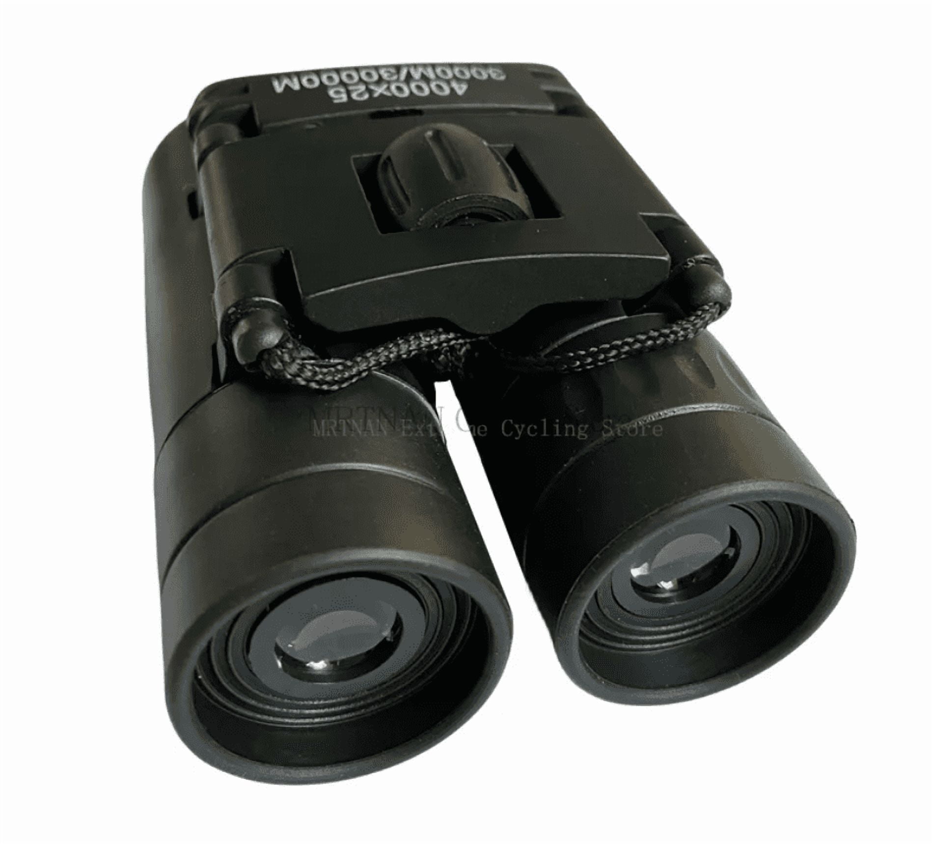 4000X25 HD Zoom Portable Powerful Binoculars Long Range BAK4 Telescope Folding FMC Binoculars for Hunting Camping Travel