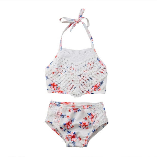 zanvin Girls Holiday Casual Gradient Color Cute Bikini Piece Swimwear Gifts  For Kids