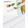 thumbnail image 6 of Peach Fruit Window Curtain Kitchen Cabinet Coffee Tie-Up Valance Curtain Rod Pocket Short Curtain, 6 of 6
