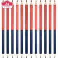 thumbnail image 1 of 24 Pieces Red and Blue Colored Pencils Double Ended Checking Pencils Bulk Pre Sharpened Erasable 2 HB for Checking Map Coloring Tests Grading for Office Teacher, 1 of 6