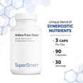 thumbnail image 4 of SuperSmart Arthro Fast Relief (High Potency) - with MSM, Levagen+ PEA, Collavant N2 Collagen, Fermented Ginger - Joints & Mobility | Gluten Free - 90 Vegetarian Capsules, 4 of 6