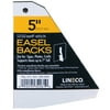 Lineco/University Products Self-Stick Easel-Backs, White, 5/Pkg., 5"