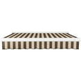 thumbnail image 6 of Awntech 16 Ft Key West Left Motorized Heavy Duty Patio Retractable Awning with Cassette (192in x 9.38in x 120in), Brown/Tan Stripe, 6 of 8