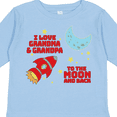 thumbnail image 4 of Inktastic I Love Grandma and Grandpa to the Moon and Back Boys or Girls Long Sleeve Toddler T-Shirt, 4 of 5