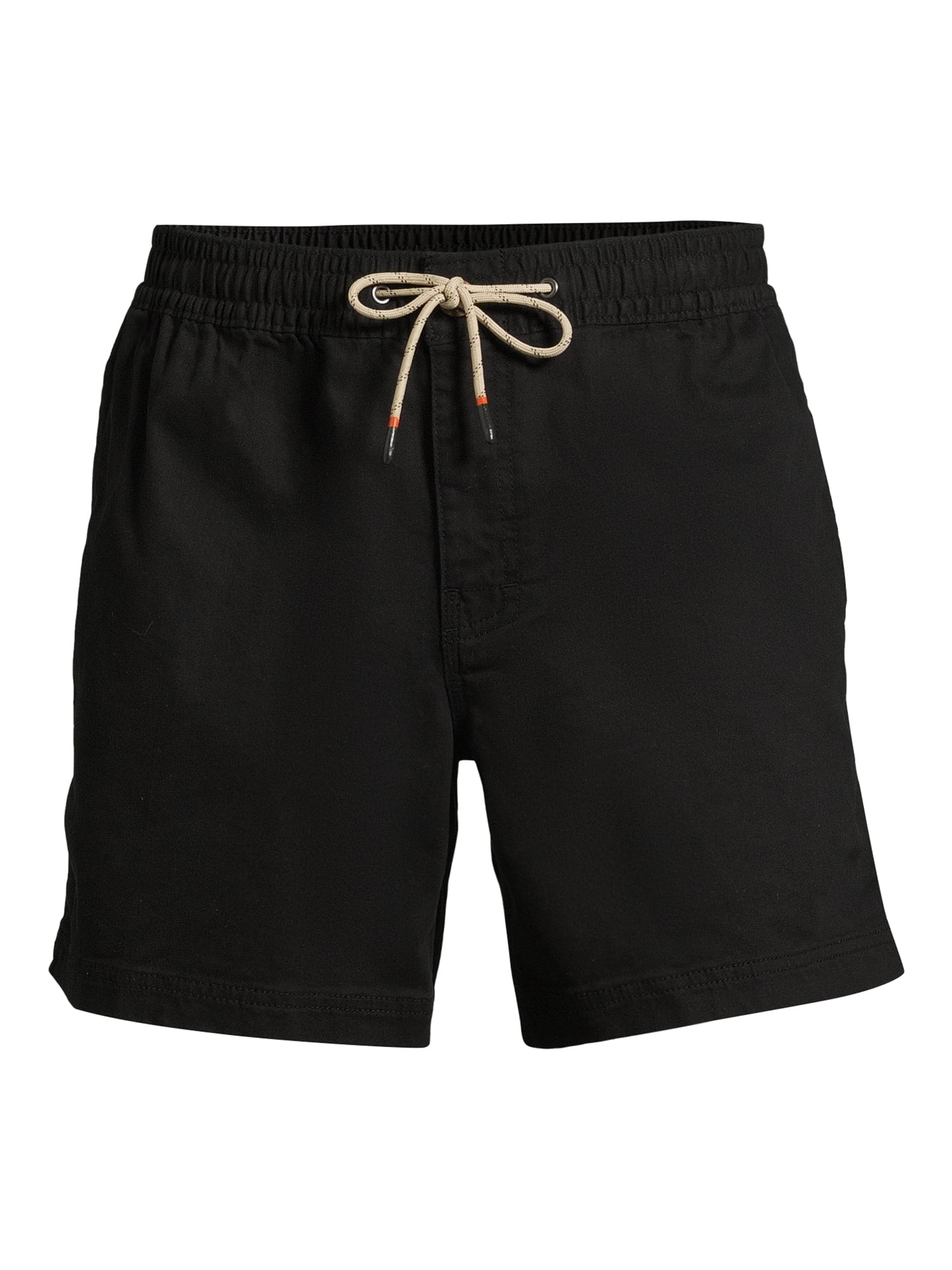 George Men's and Big Men's Twill Pull On Shorts with Drawstring Waist, 8" Inseam, Sizes S-2XL
