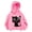 00-Pink#1358, variant on Kiijoy Girls Oversized Hoodie Cute Cat Graphic Pullover Sweatshirt, Black, Sizes 4-5T