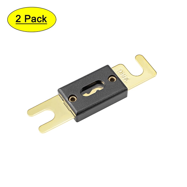 Unique Bargains 130Amp ANL Fuse DC 32 Volt for Automotive Car Audio Amplifier Inverter Replacement Metal Black 2pcs