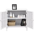 thumbnail image 1 of Giantex Console Cabinet, Kitchen Storage Cabinet w/Glass Door, Sideboard Console Table, Server Display Buffet Cabinet, White, 1 of 10
