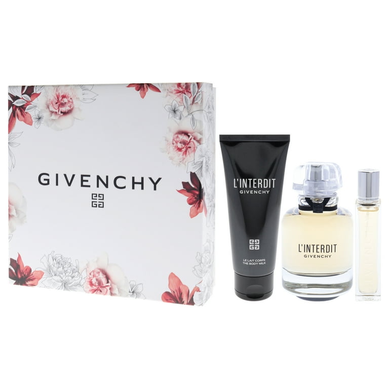 Givenchy LInterdit , 3 Pc Gift Set 2.7oz EDP Spray, 0.42oz EDP