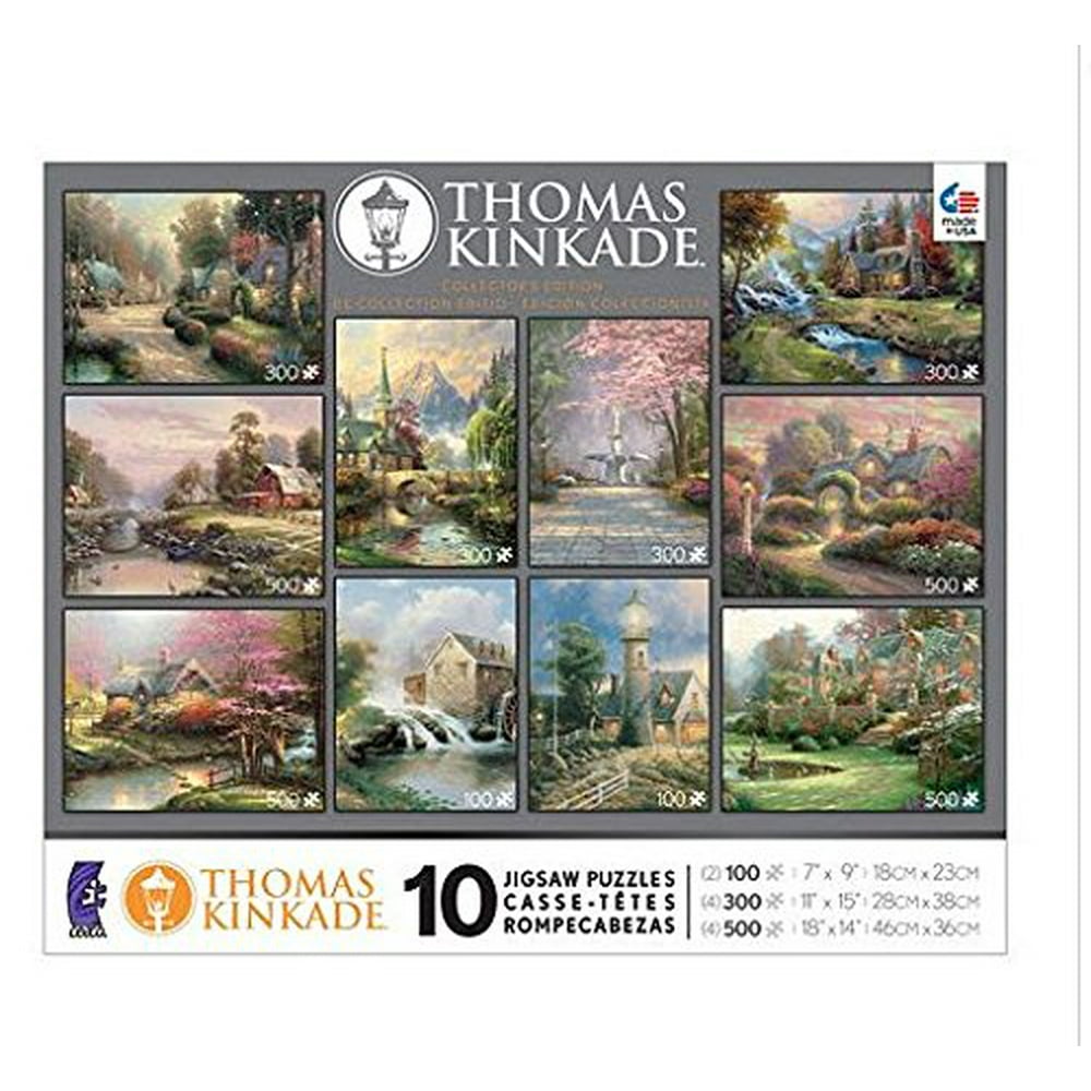 Ceaco 10-in-1 Multipack Thomas Kinkade Puzzles - Walmart.com - Walmart.com