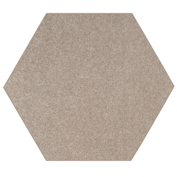 Ambiant Saturn Collection Pet Friendly Area Rugs Beige - 7' Hexagon