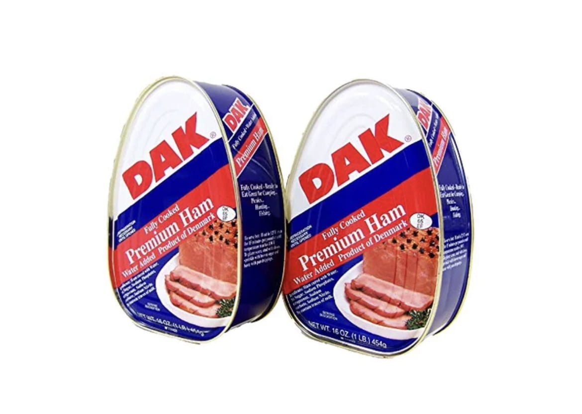 DAK Cooked Canned Ham 16 oz, Ready to Eat for Thanksgiving Christmas