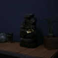 thumbnail image 6 of Sunnydaze Towering Cave Waterfall Indoor Tabletop Fountain with LED - 14", 6 of 9