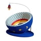 thumbnail image 4 of Rascador para gatos con forma de cuenco, juguete interactivo con resorte. Base azul, 4 of 9