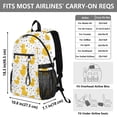 thumbnail image 3 of JIALIOU 14" Laptop Backpack Waterproof Airline Approved Stylish Casual Daypack for Travel Business College Work, Cute Duck with Polka Dot, 3 of 8