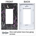 thumbnail image 3 of Yayeee Rocker Switch Wall Plate 2-Gang 4.7"x4.6" Home Decorative Outlet Cover, Gothic Floral Print, 3 of 6