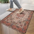 thumbnail image 3 of Bohemian Orange Carpet Welcome Doormat for Indoor/Outdoor Entrance Bohemian Orange Carpet Decoration Door Mat Kitchen Door Mat Bedroom Doormat 17x30 Inch, 3 of 6