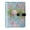 A Flamingo in the Lake, variant on DIY Blueberry Blue Printed Microfiber Leather Notebook 9.2x6.7" Refillable Binder Journal with Pen Loop&Pockets 100 Sheets