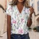 thumbnail image 3 of Blusas elegantes para mujer, túnica con cuello en V de encaje, camisetas informales, camisetas sin mangas, ropa femenina FLhrweasw Nuevo, 3 of 9