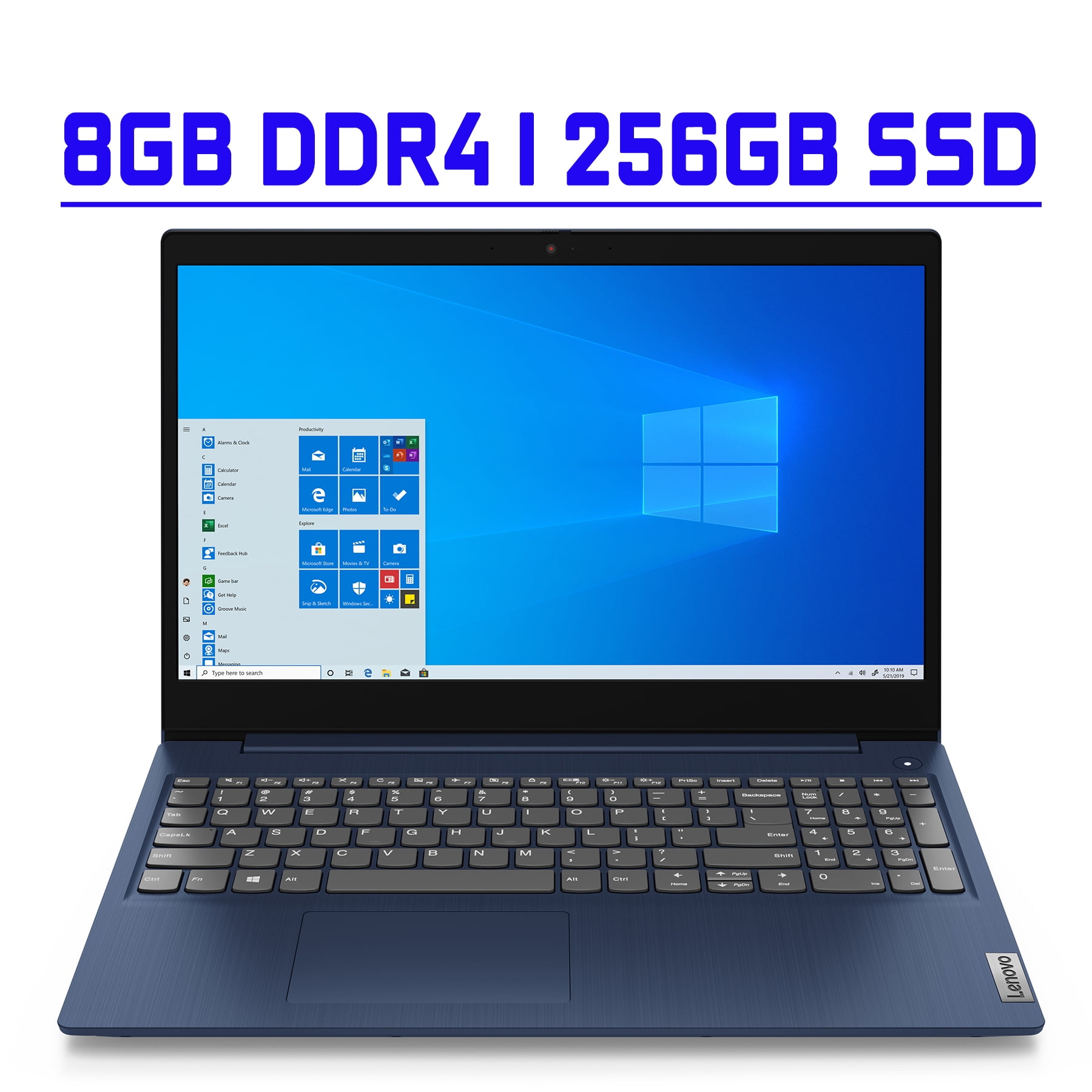 Lenovo IdeaPad 3 Premium Business Laptop 15.6" FHD Display AMD Quad-Core Ryzen 5 3500U 8GB DDR4 256GB SSD AMD Radeon Vega 8 Graphics Dolby Wifi5 Bluetooth Up To 9 Hours Of Battery Life Win10