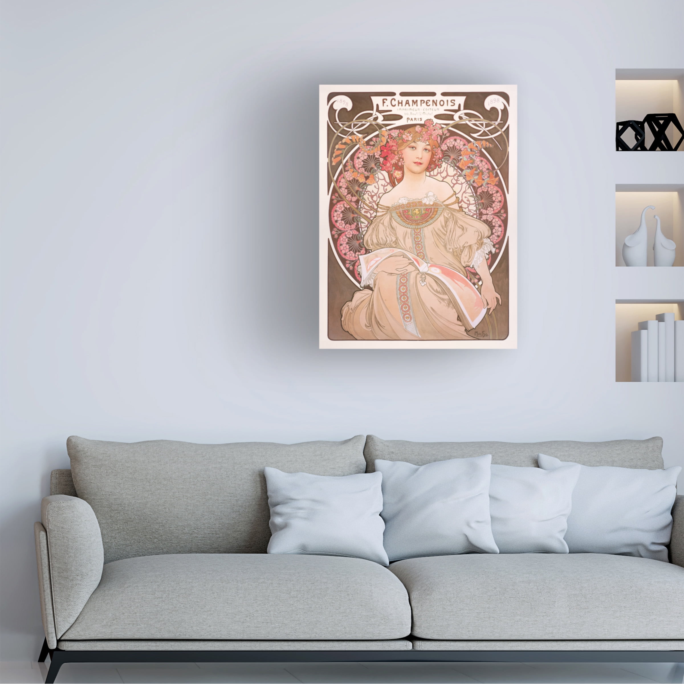 Alphonse Mucha 'Reverie' Canvas Art