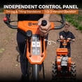 thumbnail image 6 of NOVUS 17 Inch Dual Direction Rear Tine Tiller, 212CC 4 Cycle Gas Engine, Independent Control Panel , Instant Reverse Power Tiller with 14” Tires, Gas Tiller for Gardening, 6 of 10