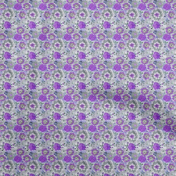 oneOone Rayon Medium Blue Fabric Batik Fabric For Sewing Printed Craft Fabric By The Yard 56 Inch Wide