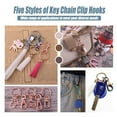 thumbnail image 7 of Rainbow Swivel Lanyard Snap Hook with Key Rings 40pcs 5 Style Lobster Claw Clasps for Keychain Purse Jewelry Making, 7 of 7