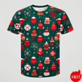 thumbnail image 3 of Camiseta con estampado de Feliz Navidad en 3D para hombre, camisetas informales de manga corta, camisetas gráficas de Navidad Unisex, ropa para hombre, Tops, nueva moda, 3 of 5