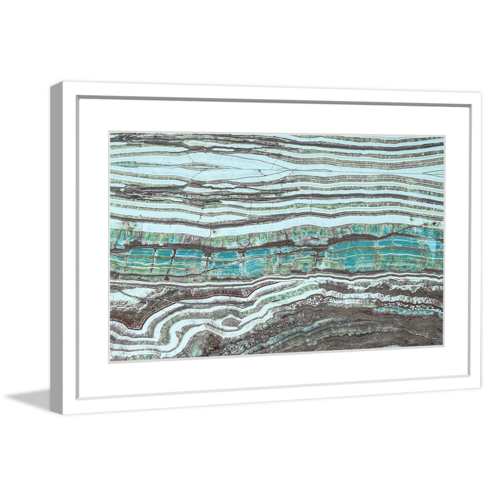 "Millenium Layers" Framed Painting Print