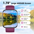 thumbnail image 3 of Reloj inteligente TYKOIT Fitness Tracker de 1.78 pulgadas, frecuencia cardíaca IP68, 3 of 9