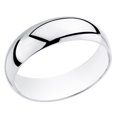 thumbnail image 2 of Ladies or Mens Sterling Silver 6mm Comfort Fit Wedding Band Ring, 2 of 4