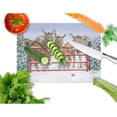 thumbnail image 2 of Caroline's Treasures Donkeys and Robin Glass Cutting Board Large, 2 of 2
