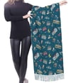 thumbnail image 4 of Shawl Wraps for Women - Vintage Tape Players And Skates Oversized Fall Winter Fashion Blanket Scarf for Women, 4 of 6