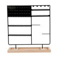 thumbnail image 1 of Organizador de joyas con base estable para mujeres y niñas, elegante y multicapa. negro, 1 of 8
