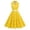 Yellow, variant on Women's 1950s Retro Polka Dot Vintage Dress Sleeveless Prom Swing Midi Belt Dresses Notched Lapel, Guest Dresses for Women(Pink,M)