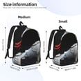 thumbnail image 3 of Yiaed White Red Cockatoo Print Backpack, Premium Laptop Backpack, Travel Backpack for Women, Lightweight Backpacks, Comfortable Back Pack-Small, 3 of 7