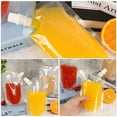 thumbnail image 2 of Miangastore 50 Clear Drink Pouches with Straws - 250ml, 2 of 5