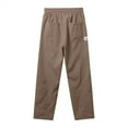 thumbnail image 3 of XINPING Khaki Pants for Men 30x32 Loose Fit Classic Casual Pants Elastic Waistband Drawstring Pants Y2k Wide Leg Pants with Pockets, 3 of 6